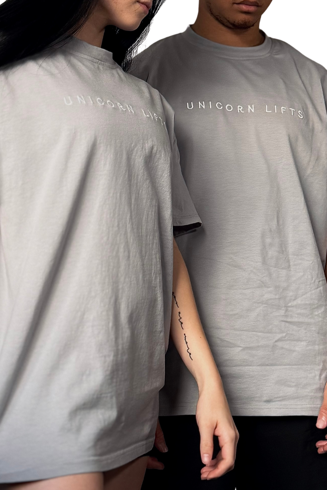 Oversized Embroidered Unicorn Lifts T-Shirt